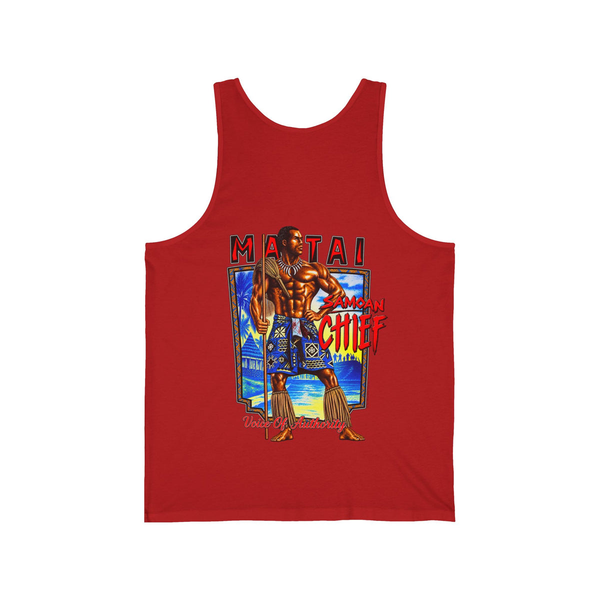 Samoan Strength Samoan Chief Matai Unisex Jersey Tank