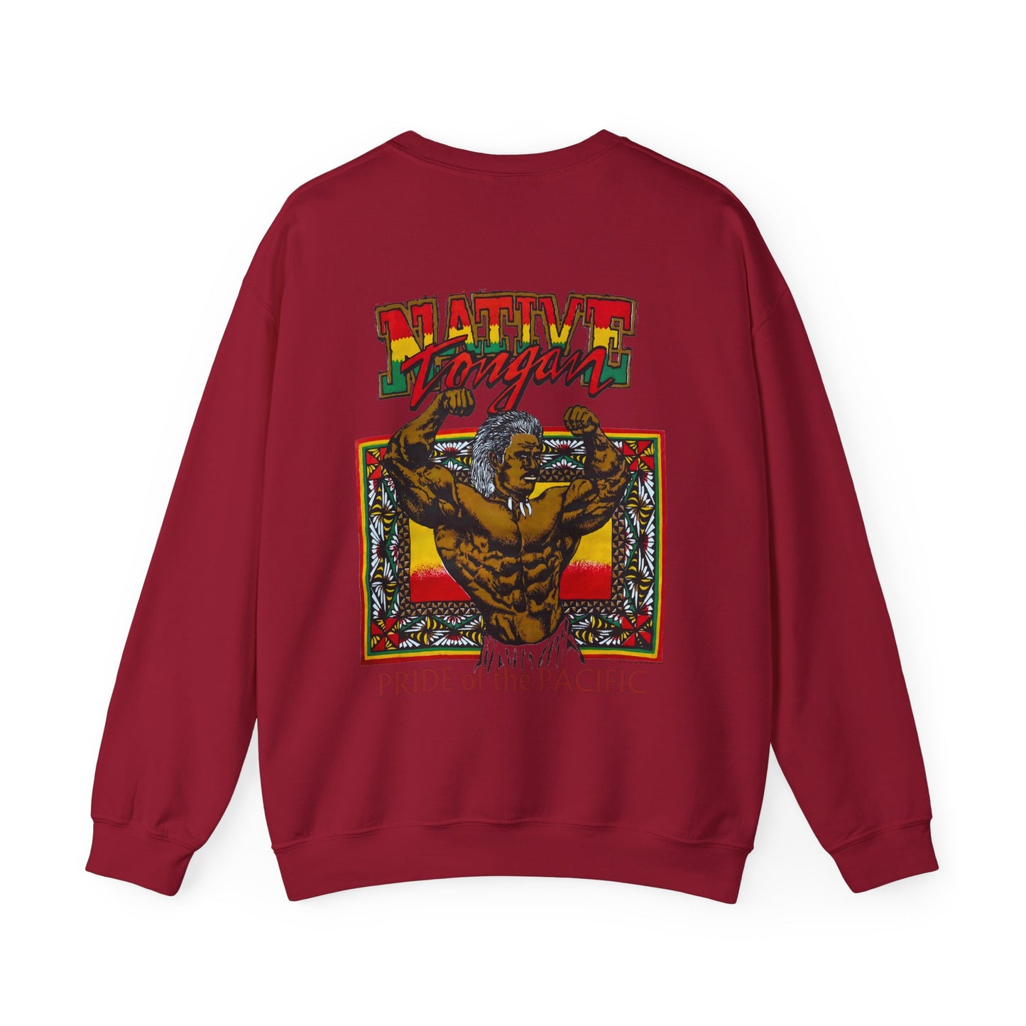 Local Strength Native Tongan Pride of the Pacific Vintage Designs 90s New Print Unisex Heavy Blend™ Crewneck Sweatshirt