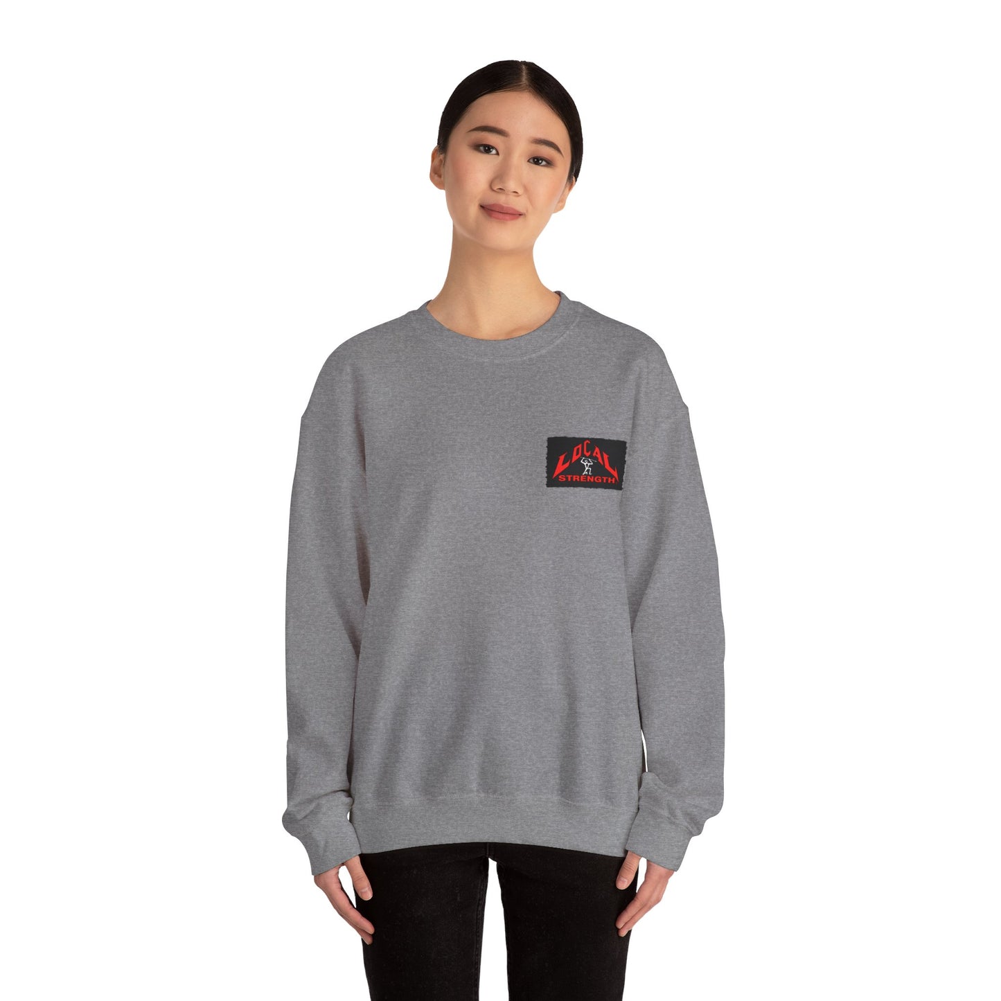 Tongan Strength Tongan Girl Ta'ahine Vintage Design 90s New Print Unisex Heavy Blend™ Crewneck Sweatshirt