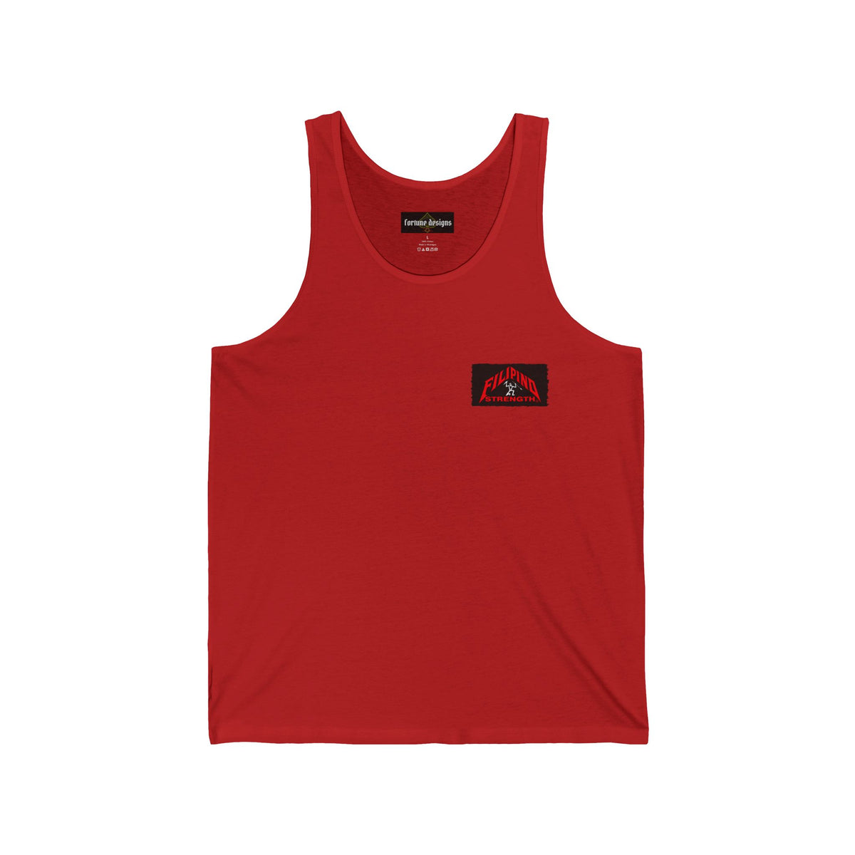 Filipino Strength Pinoy na Lalaki Unisex Jersey Tank