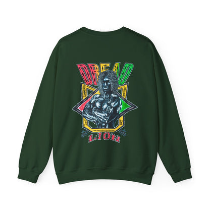 Jawaiian Strength Dread Lion Vintage 90s Design New Print Unisex Heavy Blend™ Crewneck Sweatshirt