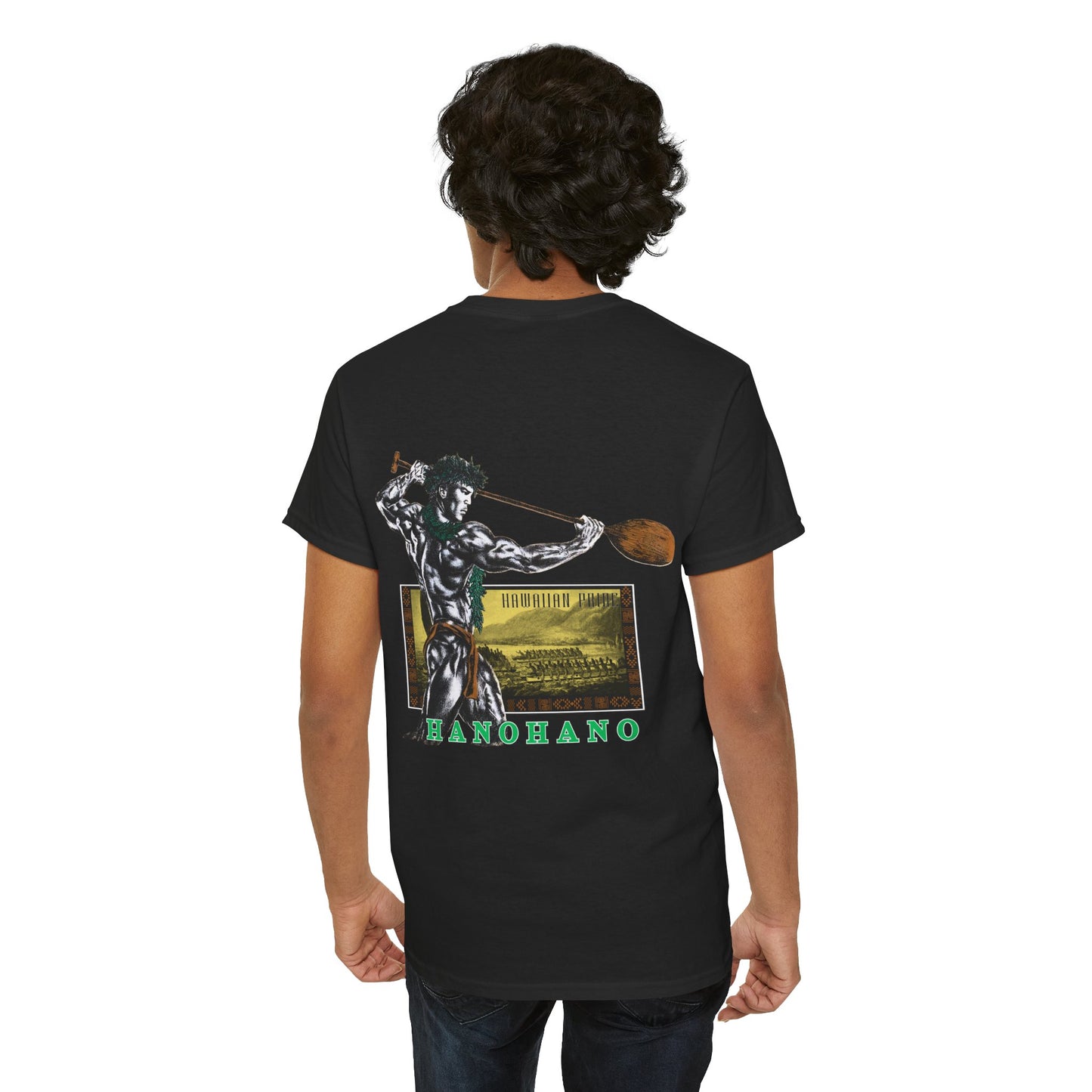 Hawaiian Strength Hanohano Hawaiian Pride Vintage 90s Design New Print Unisex Heavy Cotton Tee