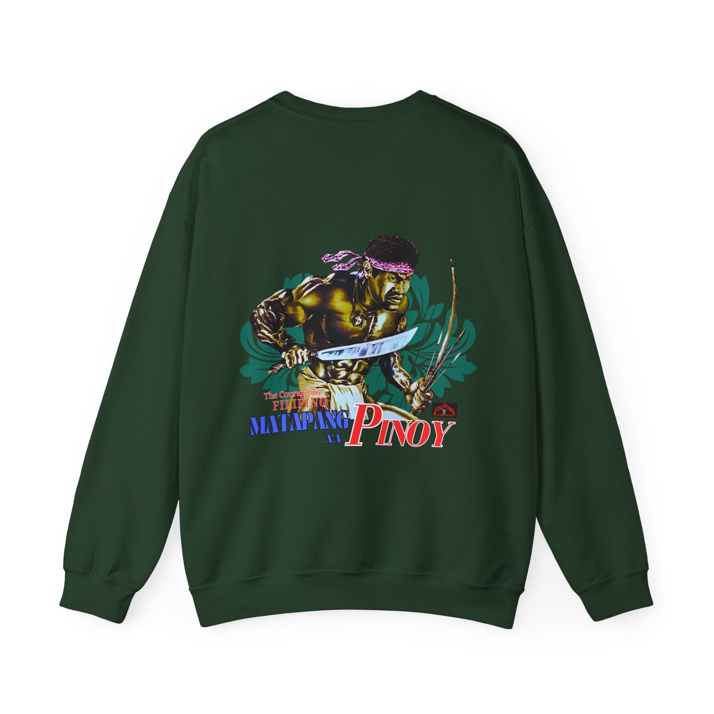 Filipino Strength Matapang Na Pinoy The Courageous Filipino Vintage Design 90s New Print Unisex Heavy Blend™ Crewneck Sweatshirt