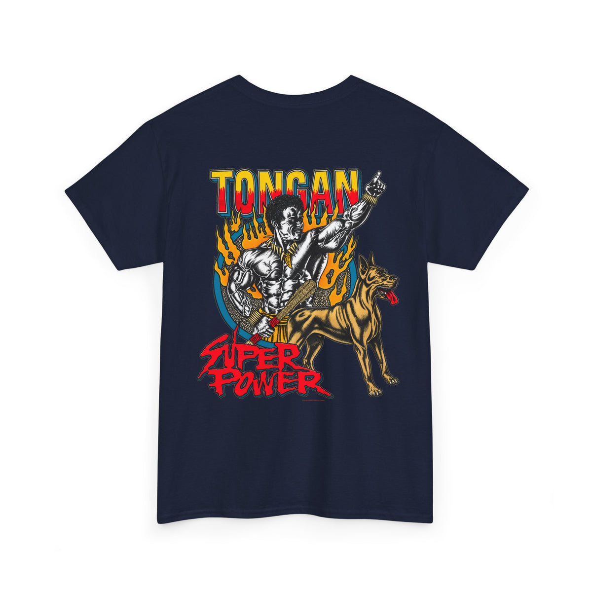 Local Strength Tongan Super Power Unisex Heavy Cotton Tee
