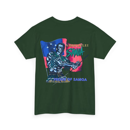 Samoan Strength Proud of Samoa Amio Lelei Vintage Design 90s New Print Unisex Heavy Cotton Tee