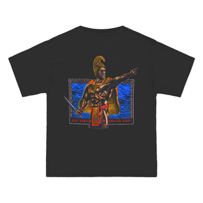 Hawaiian Strength Keep Hawaiian Land In Hawaiian Hands Vintage Design 90s New Print Beefy-T®  Short-Sleeve T-Shirt