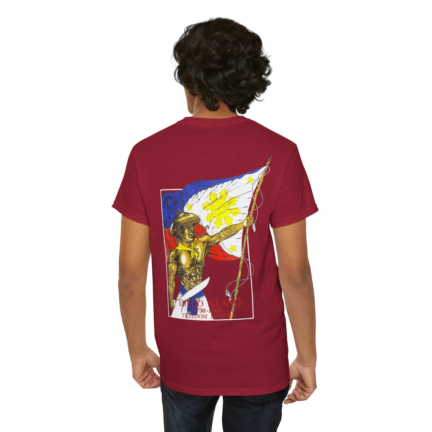 Filipino Strength Diego Silang Freedom Fighter Vintage Design 90s New Print Unisex Heavy Cotton Tee