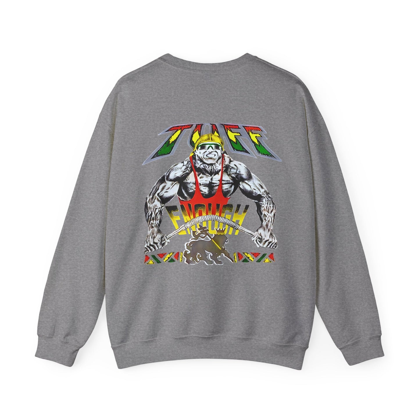 Jawaiian Strength Tuff Enough Vintage Design 90s New Print Unisex Heavy Blend™ Crewneck Sweatshirt