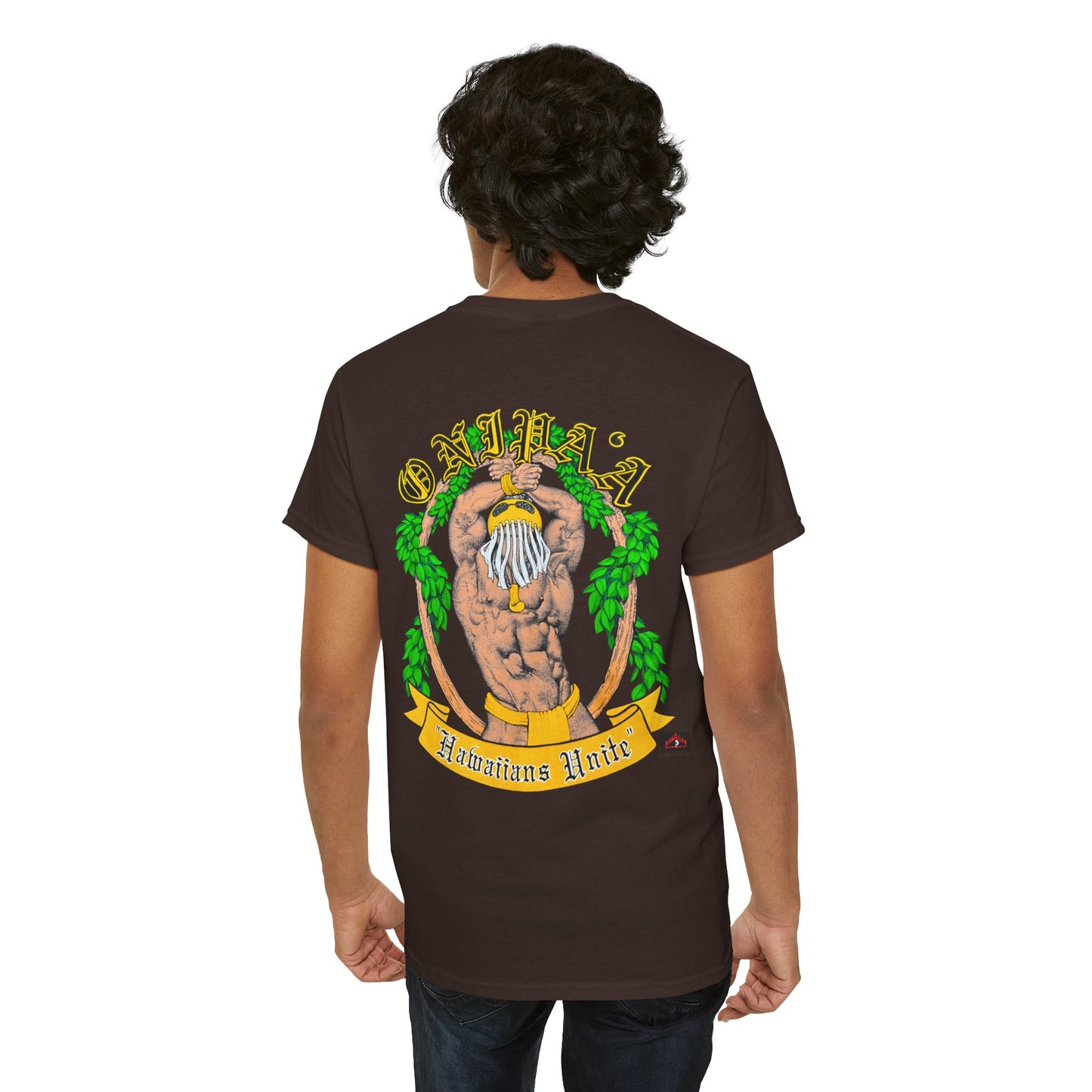 Hawaiian Strength Onipa'a Hawaiians Unite Vintage Design 90s New Print Unisex Heavy Cotton Tee