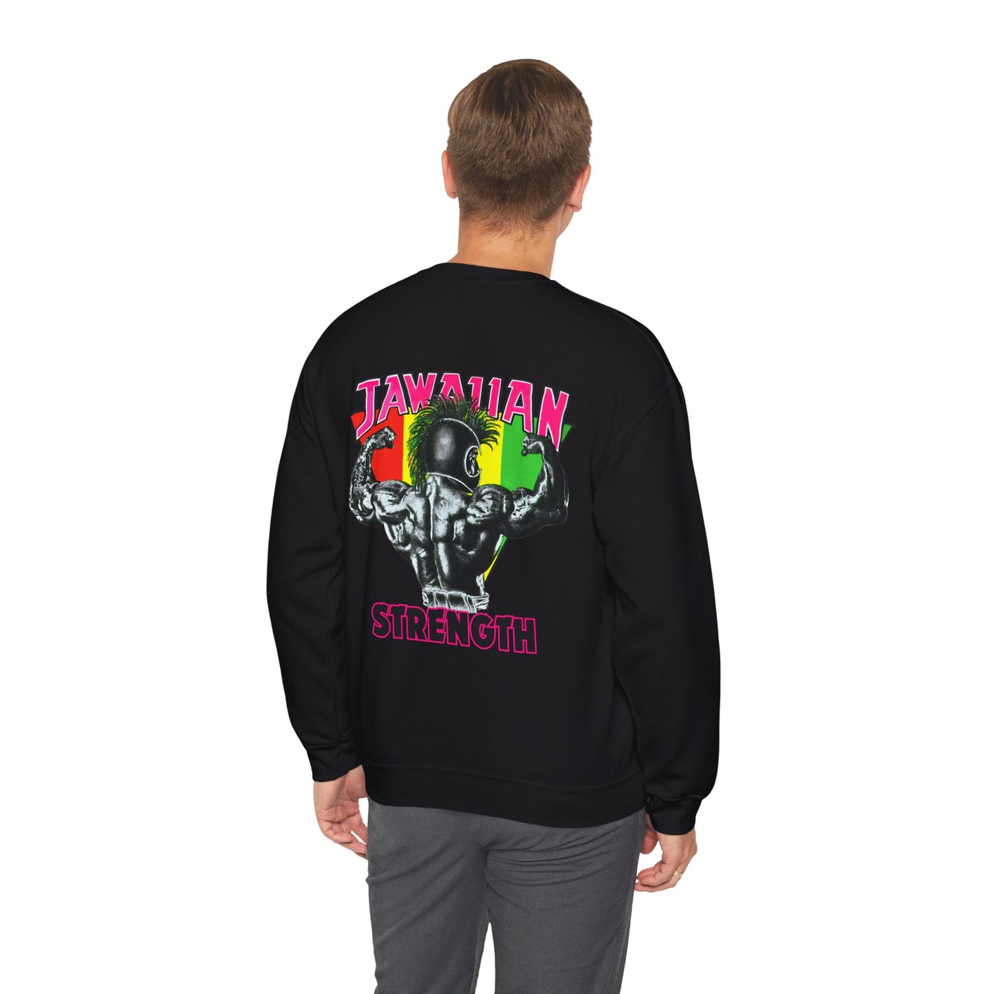 Jawaiian Strength Jawaiian Strenght Shirt Vintage Design 90s New Print Unisex Heavy Blend™ Crewneck Sweatshirt