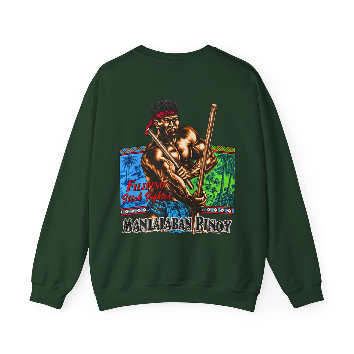 Filipino Strength Manlalaban Pinoy Stick Fighter Unisex Heavy Blend™ Crewneck Sweatshirt