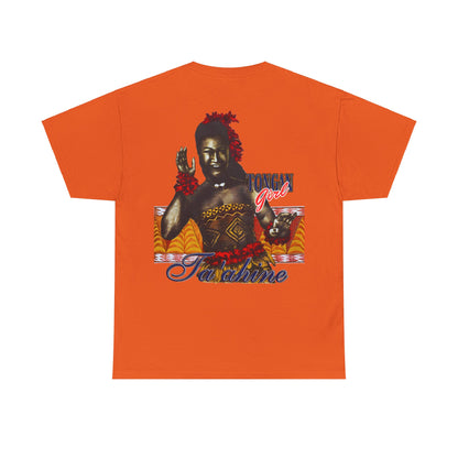 Local Strength Tongan Girl Ta'ahine Vintage Design 90s New Print Unisex Heavy Cotton Tee