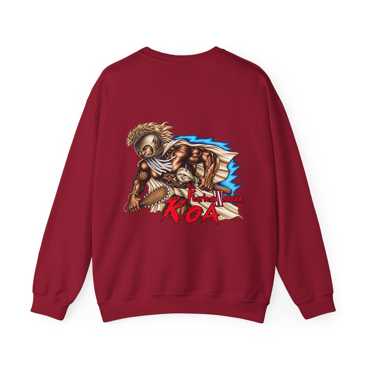 Hawaiian Strength The Fearless Warrior Koa Unisex Heavy Blend™ Crewneck Sweatshirt