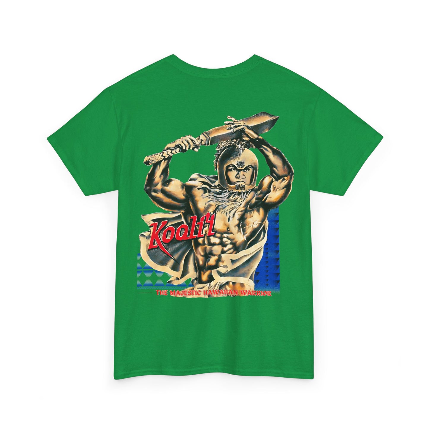 Hawaiian Strength Koali'i The Majestic Hawaiian Warrior Vintage Design 90s New Print Unisex Heavy Cotton Tee