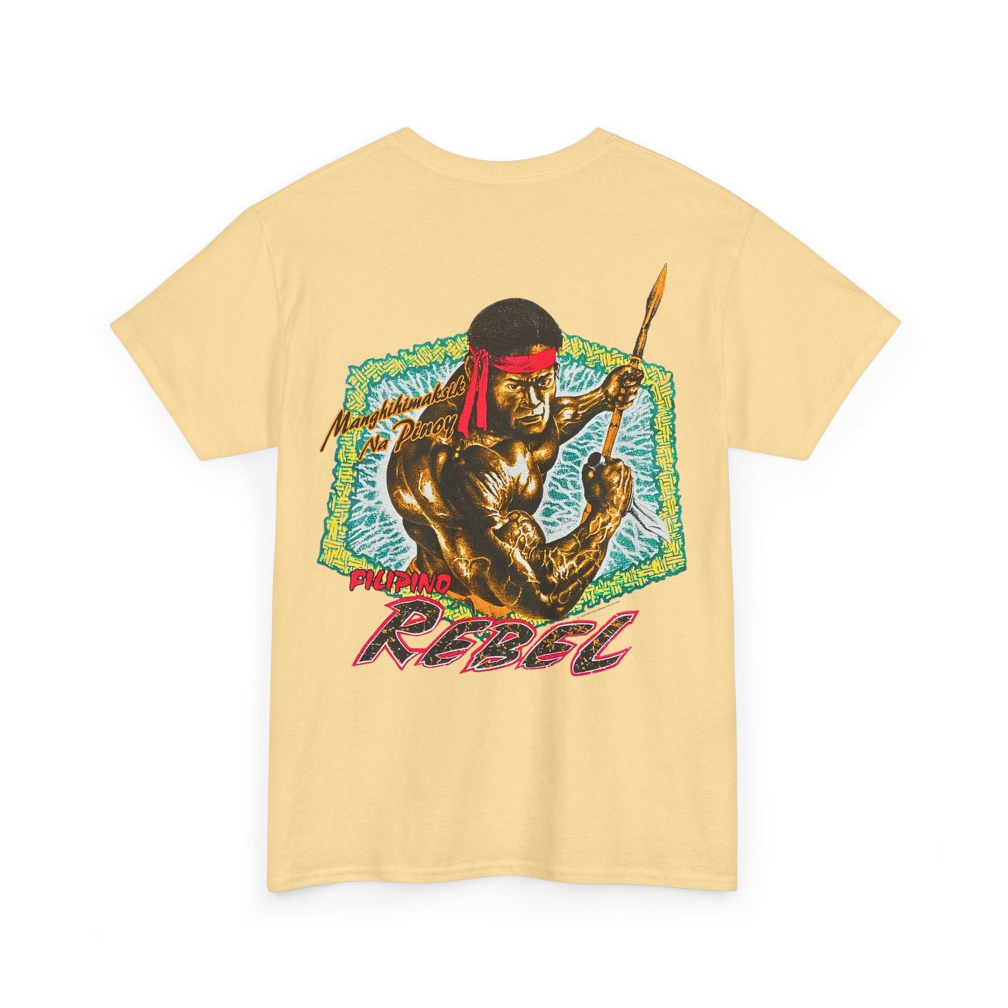 Filipino Strength Filipino Rebel Manghihimaksik Na Pinoy Vintage Design 90s New Print T-shirt Unisex Heavy Cotton Tee