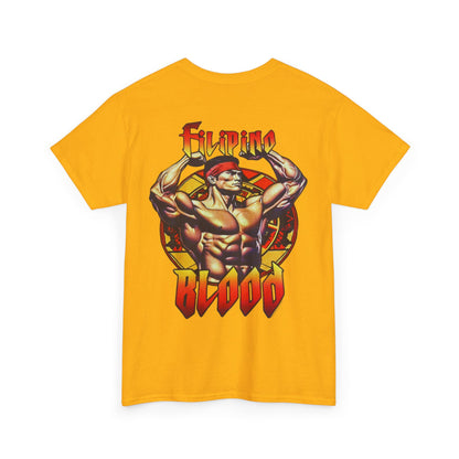 Filipino Strength Filipino Blood Vintage Design 90s New Print T-shirt Unisex Heavy Cotton Tee