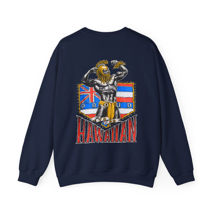 Hawaiian Strength Proud To Be Hawaiian Vintage Design 90s New Print Unisex Heavy Blend™ Crewneck Sweatshirt