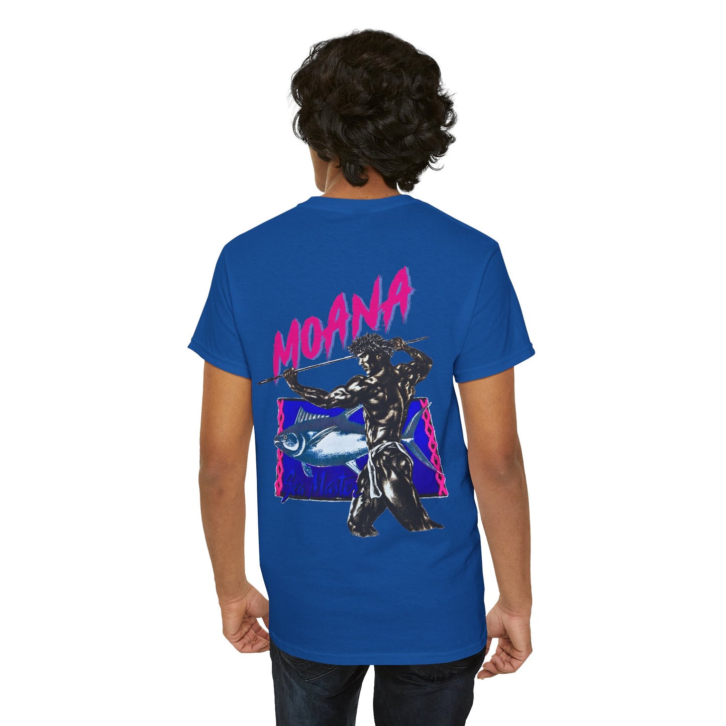 Hawaiian Strength Moana Sea Master Vintage Design 90s New Print T-shirt Unisex Heavy Cotton Tee