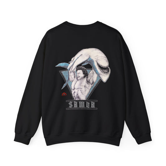 Samoan Strength Samoa Vintage 90s Design New Print Unisex Heavy Blend™ Crewneck Sweatshirt