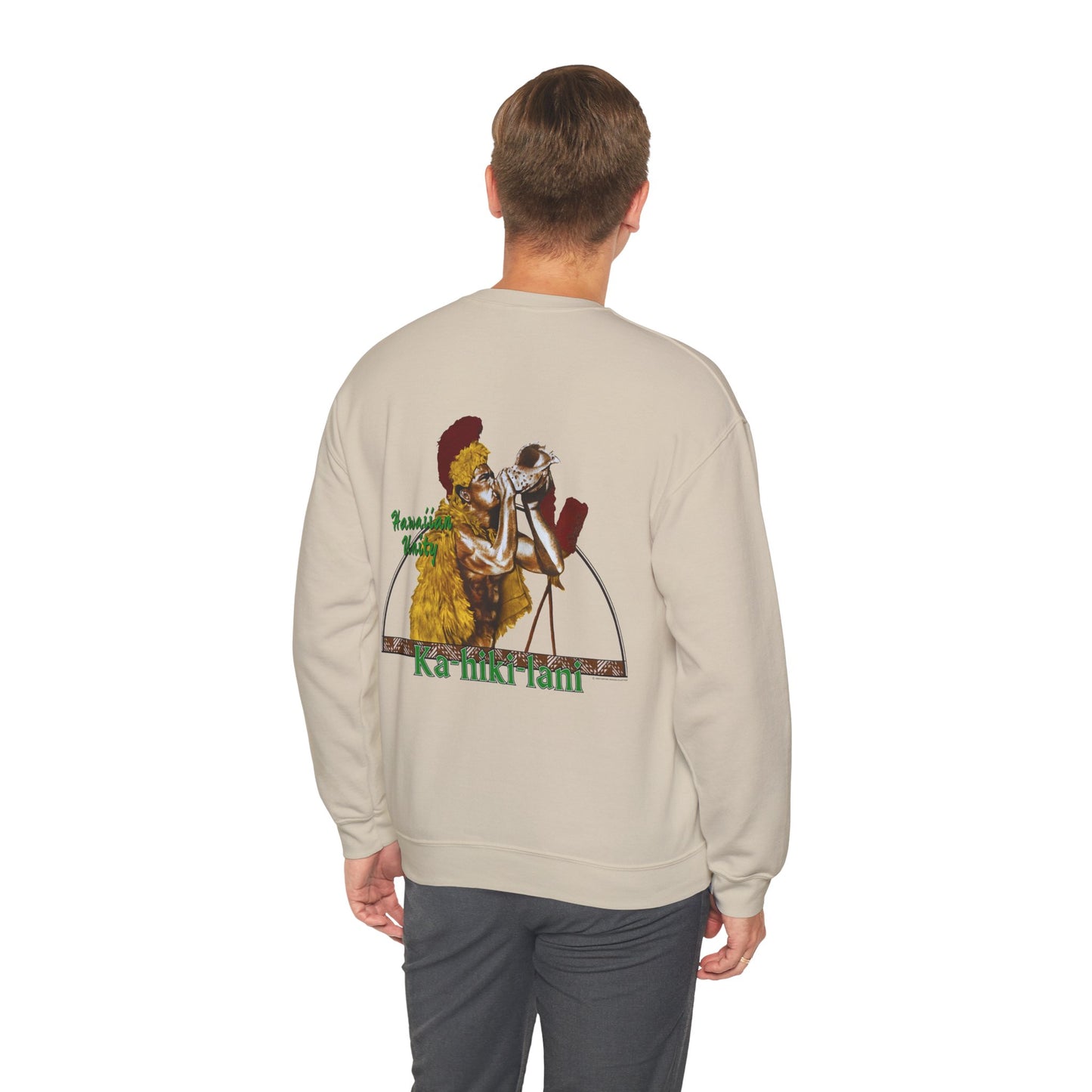 Hawaiian Strength Hawaiian Unity Ka-hiki-lani Vintage Design 90s New Print Unisex Heavy Blend™ Crewneck Sweatshirt