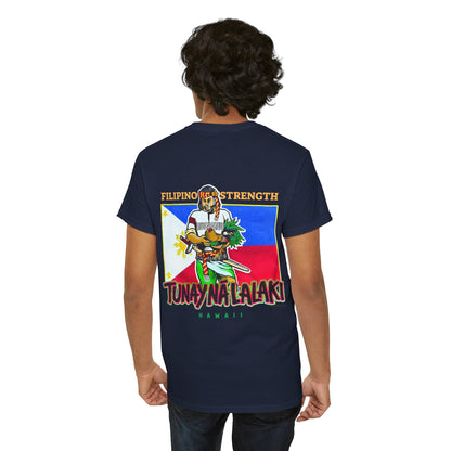 Filipino Strength Tunay Na Lalaki Filipino Strength Hawaii Vintage Design 90s New Print Unisex Heavy Cotton Tee
