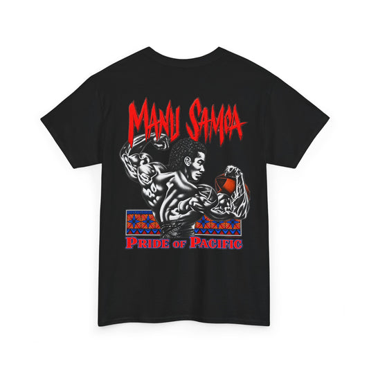 Samoan Strength Manu Samoa Pride of Pacific Unisex Heavy Cotton Tee