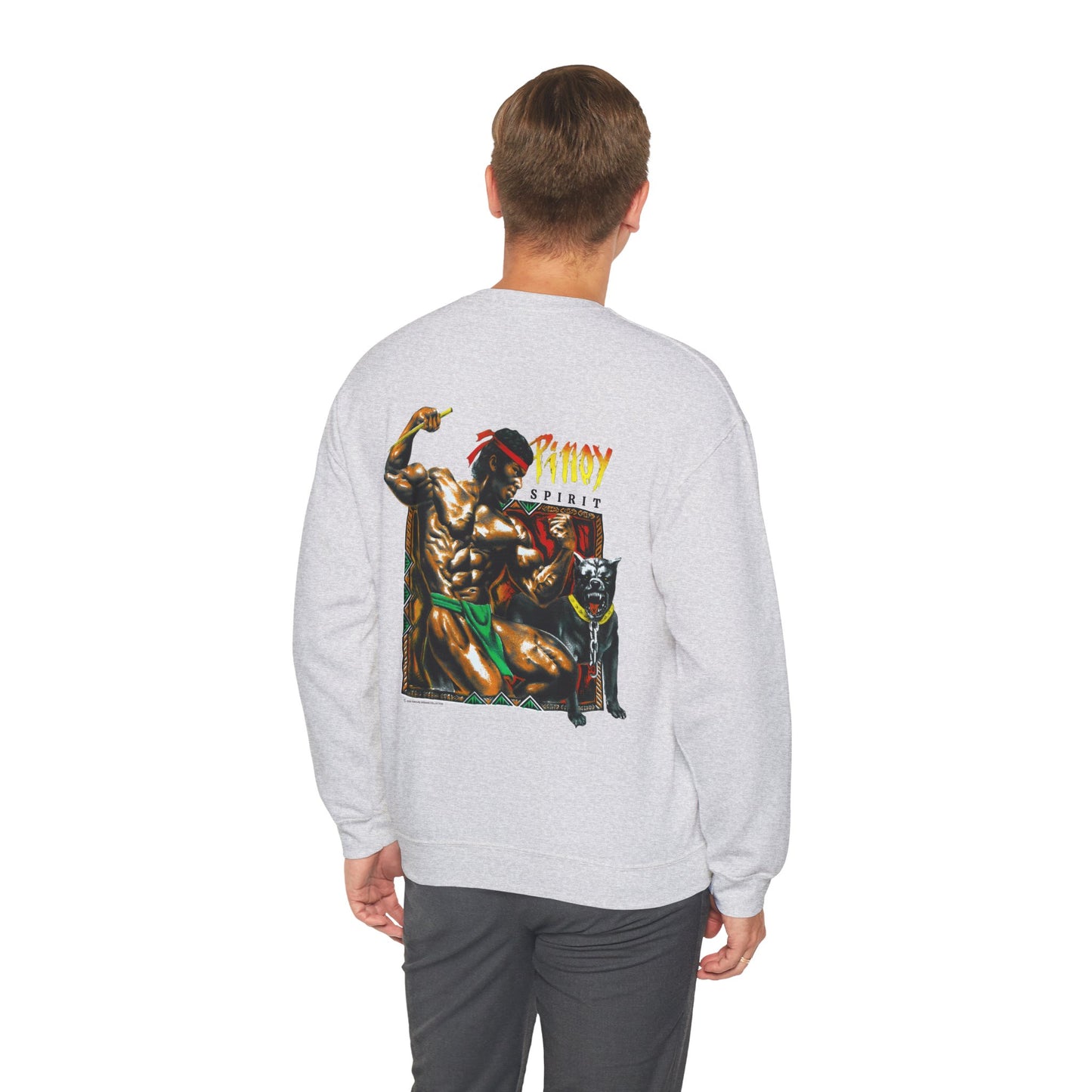 Filipino Strength Pinoy Vintage Design 90s New Print Unisex Heavy Blend™ Crewneck Sweatshirt