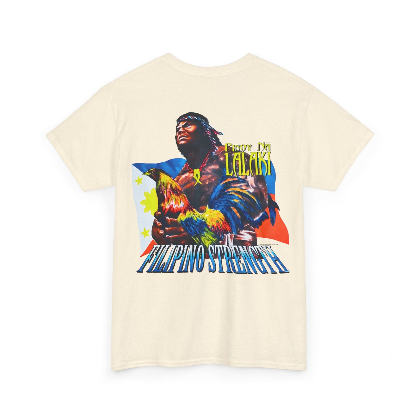 Filipino Strength Pinoy na Lalaki Shirt Vintage Design 90s New Print T-shirt Unisex Heavy Cotton Tee