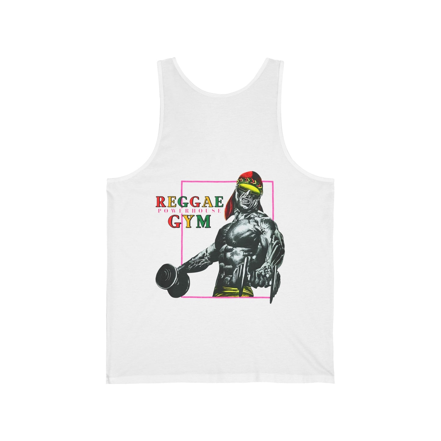 Jawaiian Strength Reggae Powerhouse Gym Vintage Design 90s New Print Unisex Jersey Tank