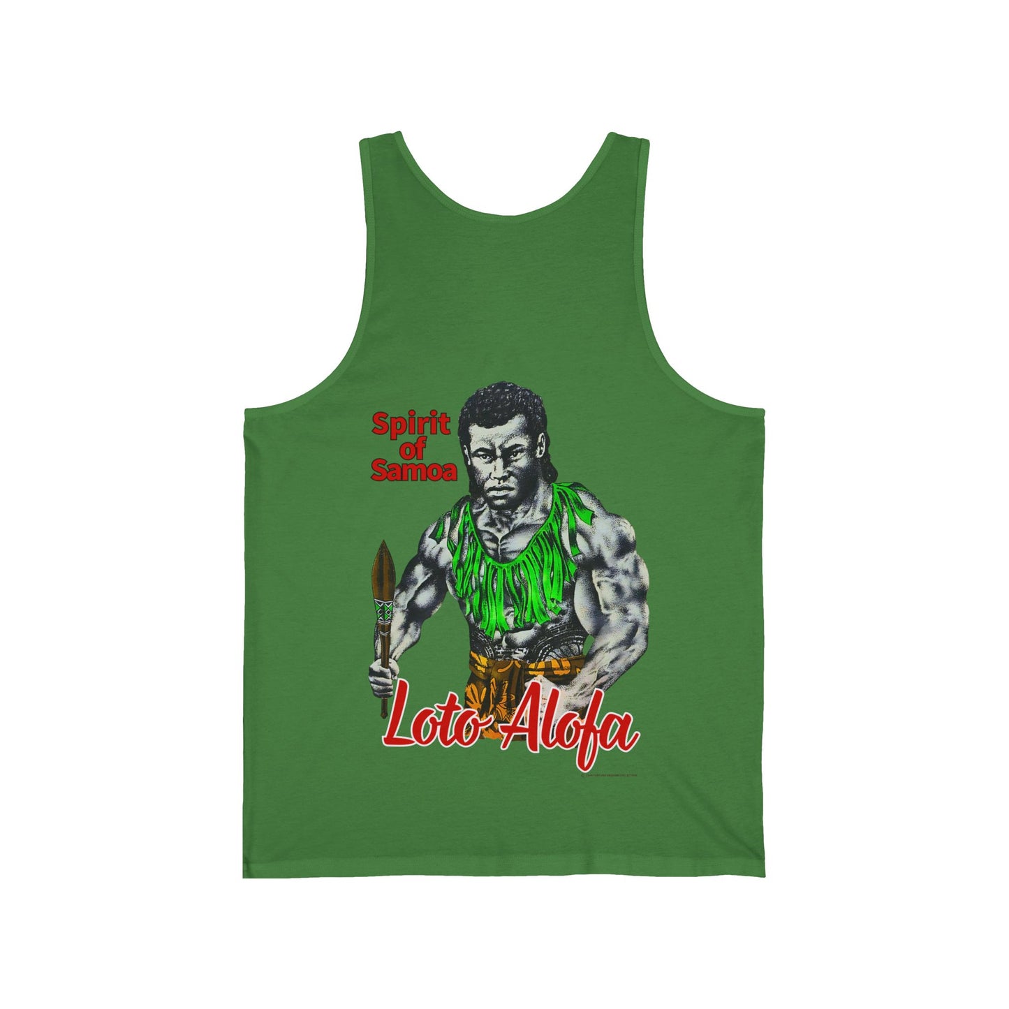 Samoan Strength Spirit of Samoa Loto Alofa Vintage Design 90s New Print Unisex Jersey Tank