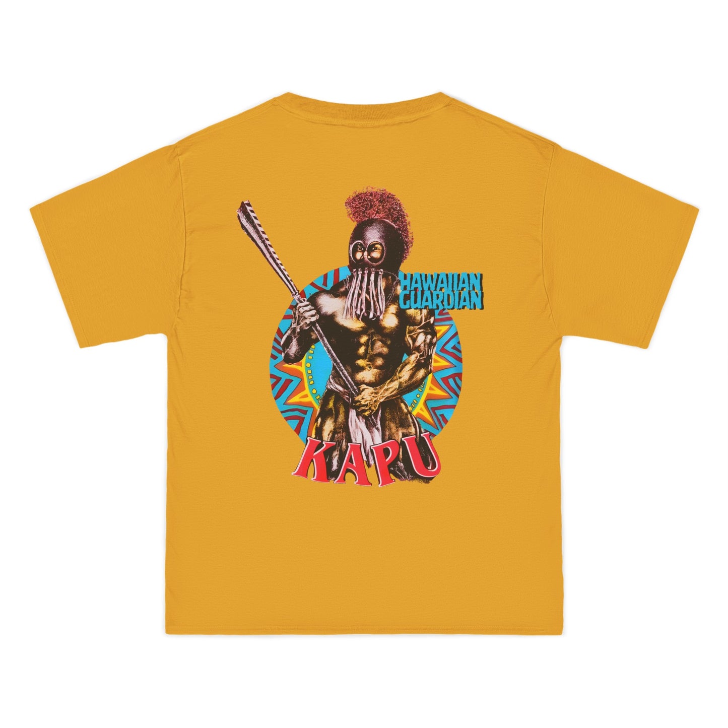 Hawaiian Strength Kapu Hawaiian Guardian Vintage Design 90s New Print Beefy-T®  Short-Sleeve T-Shirt