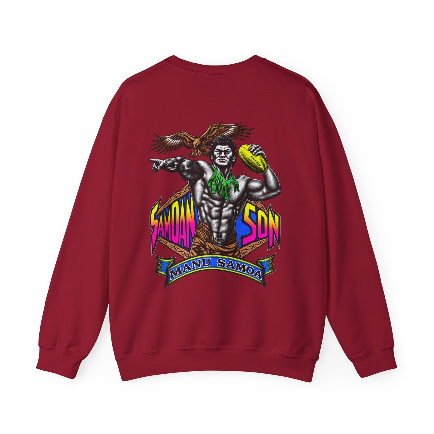 Samoan Strength Samoan Son Manu Samoa Unisex Heavy Blend™ Crewneck Sweatshirt