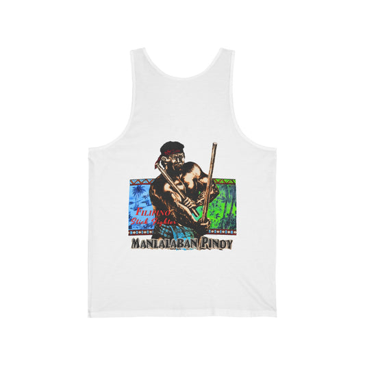 Filipino Strength Manlalaban Pinoy Stick Fighter Vintage Design 90s New Print Unisex Jersey Tank