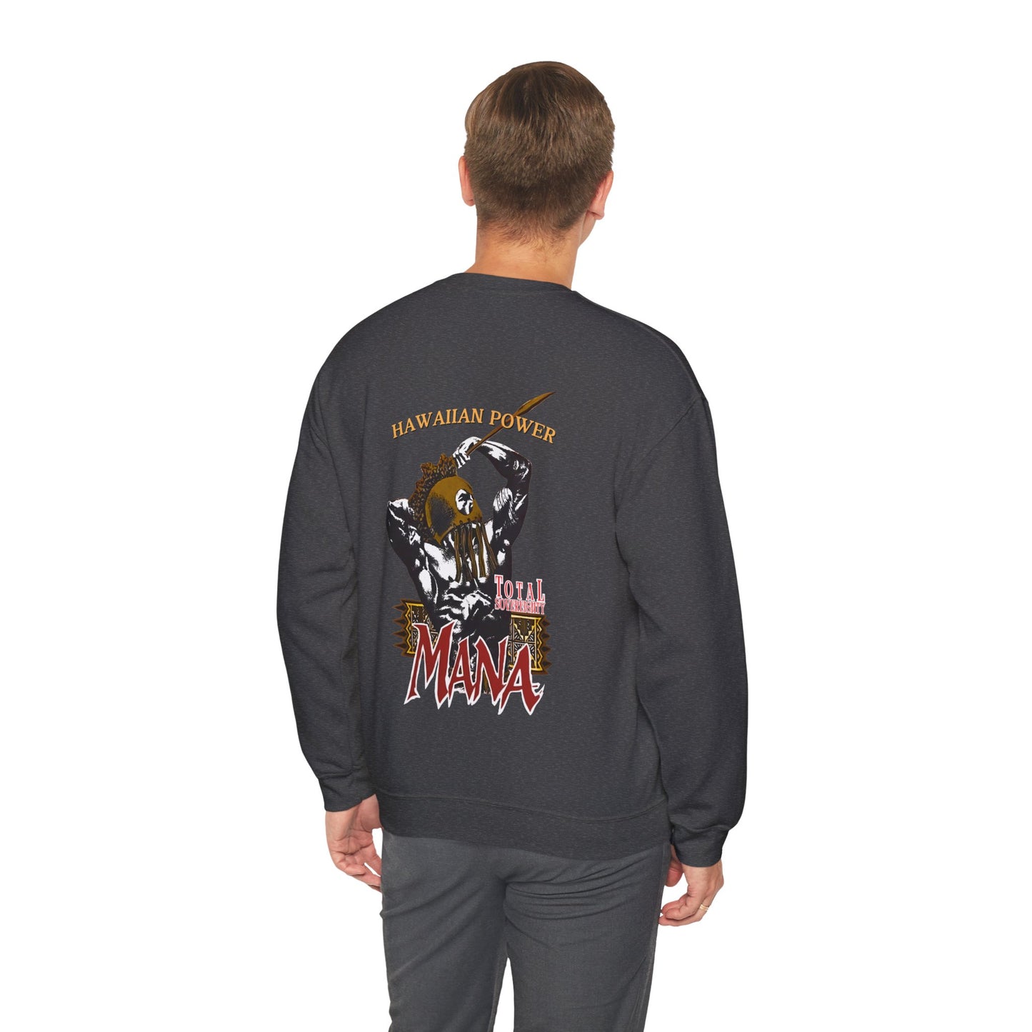 Hawaiian Strength Hawaiian Power Mana Total Sovereignty Vintage Design 90s New Print Unisex Heavy Blend™ Crewneck Sweatshirt
