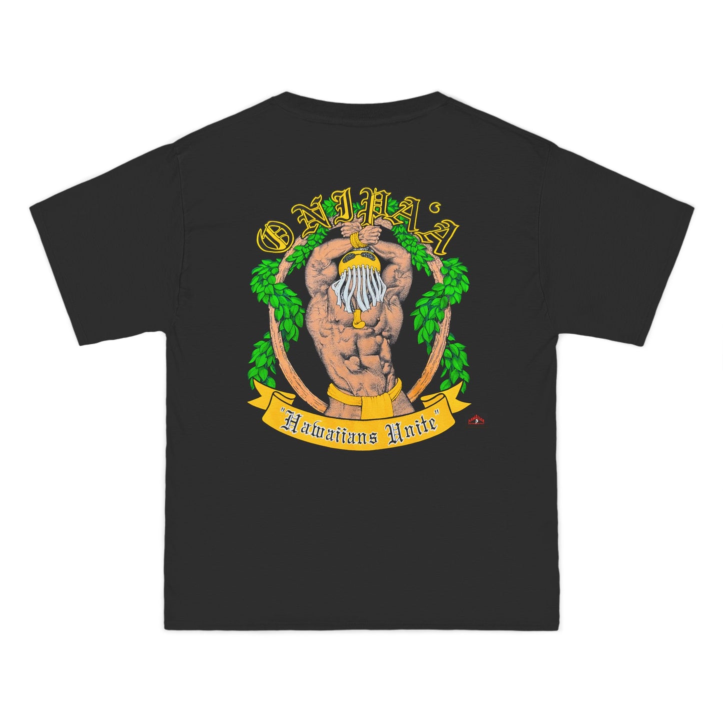 Hawaiian Strength Onipa'a Hawaiians Unite Vintage Design 90s New Print Beefy-T®  Short-Sleeve T-Shirt