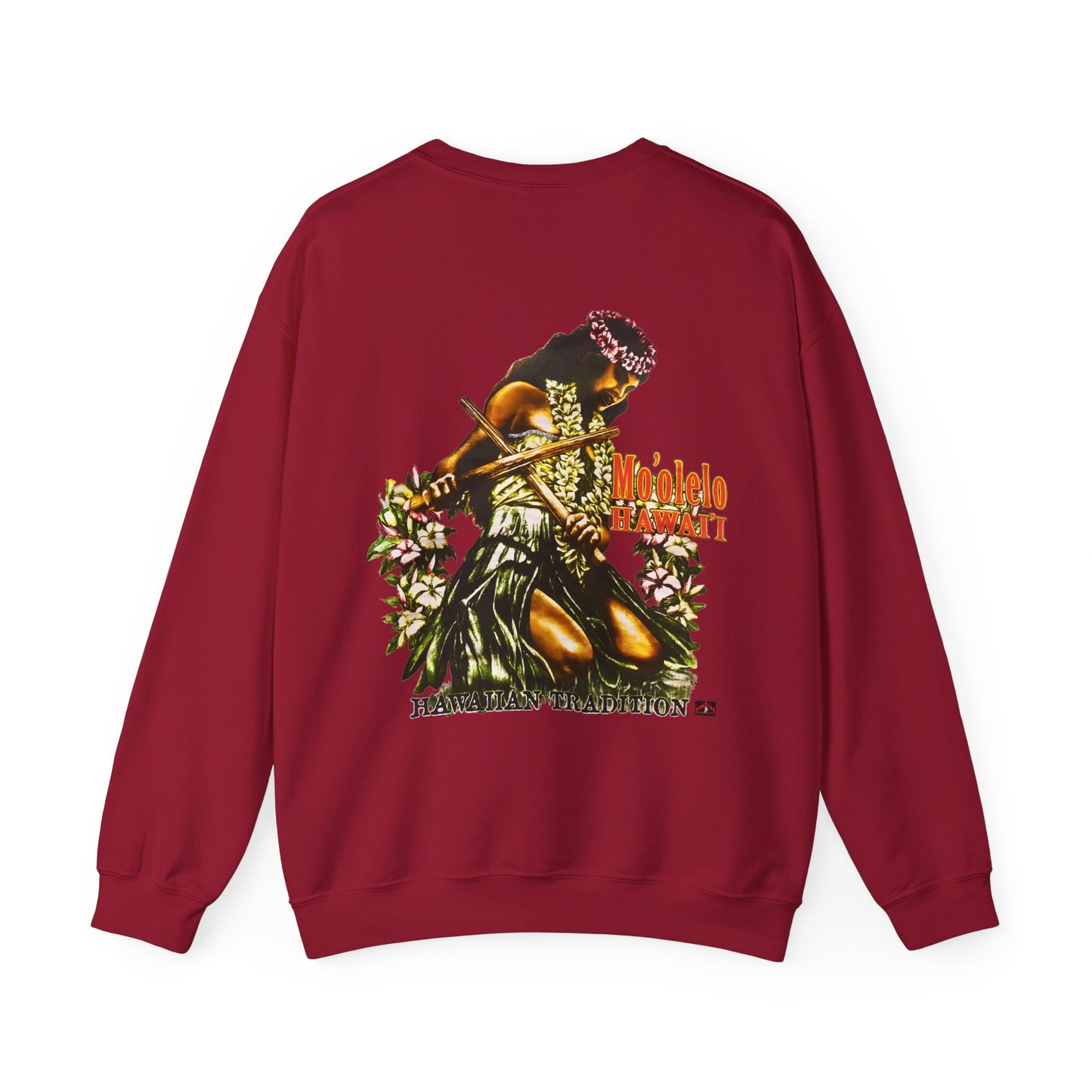 Hawaiian Strength Hawaiian Tradition Mo'olelo Hawai'i Vintage Design 90s New Print Unisex Heavy Blend™ Crewneck Sweatshirt
