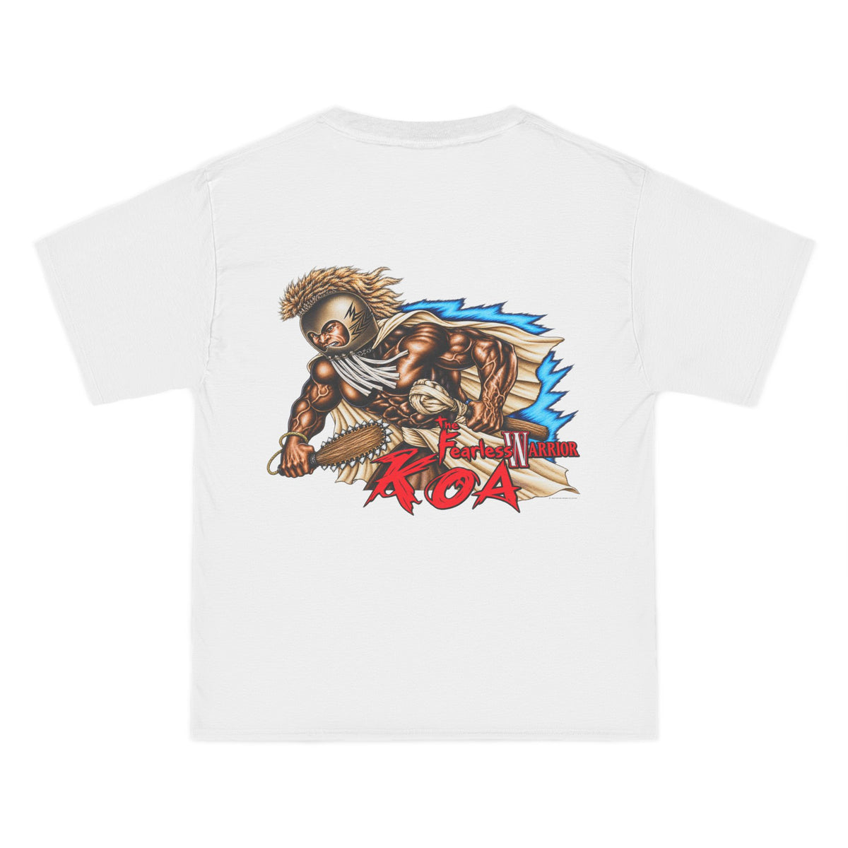 Hawaiian Strength The Fearless Warrior Koa Beefy-T®  Short-Sleeve T-Shirt