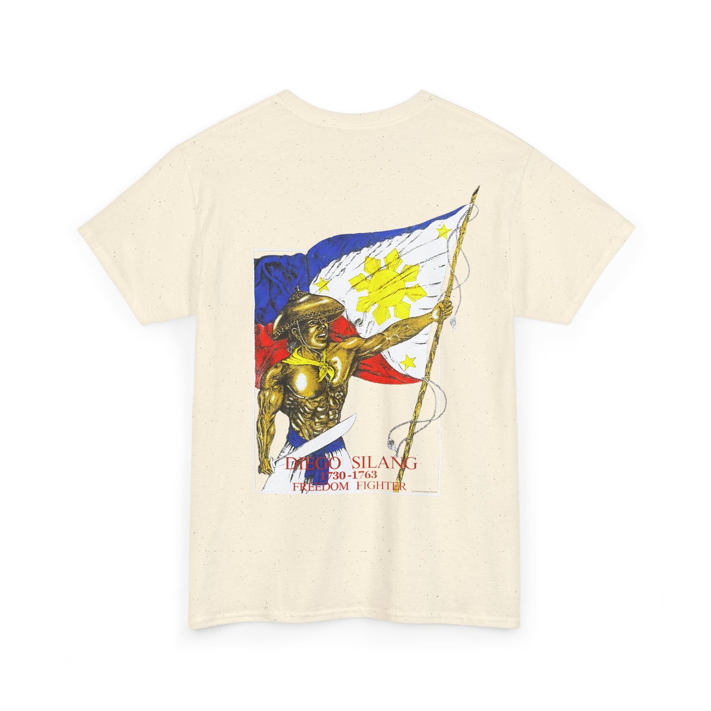 Filipino Strength Diego Silang Freedom Fighter Vintage Design 90s New Print Unisex Heavy Cotton Tee