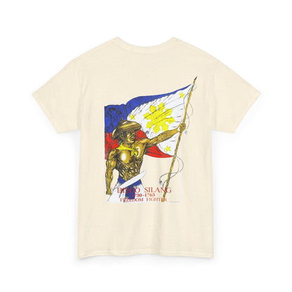 Filipino Strength Diego Silang Freedom Fighter Vintage Design 90s New Print Unisex Heavy Cotton Tee