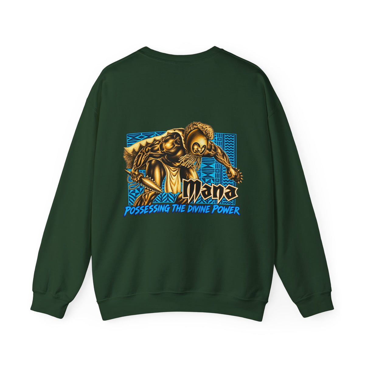 Hawaiian Strength Mana Possessing the Divine Power Unisex Heavy Blend™ Crewneck Sweatshirt