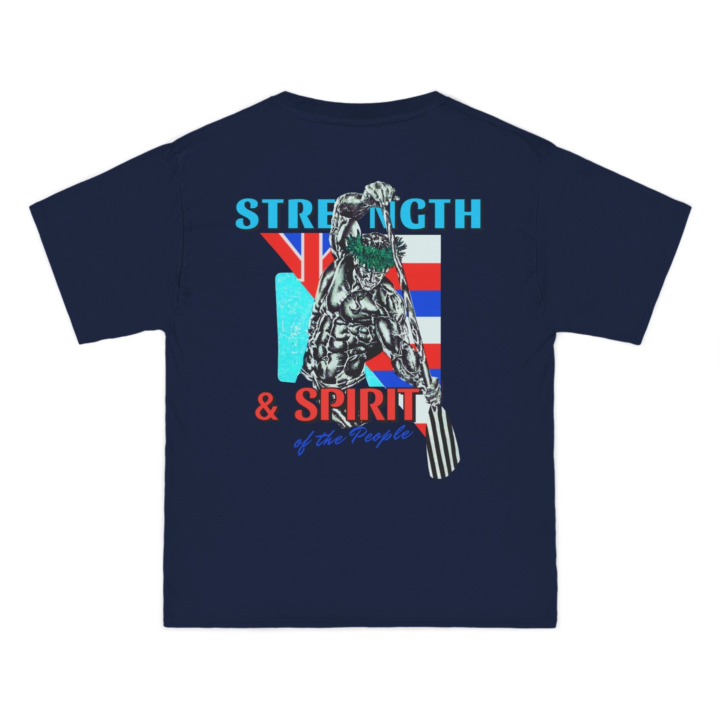 Hawaiian Strength Strength and Spirit of the People Vintage Design 90s New Print Beefy-T®  Short-Sleeve T-Shirt