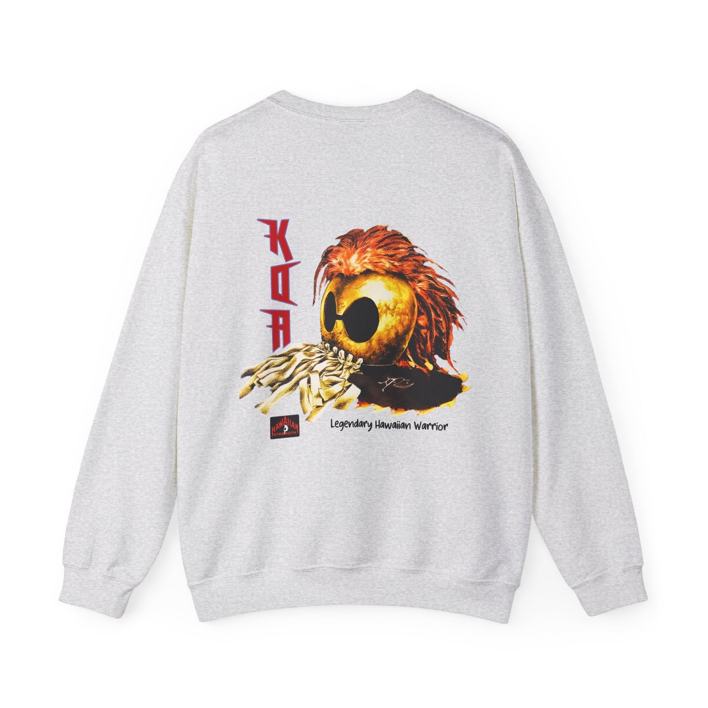 Hawaiian Strength Koa Legendary Hawaiian Warrior Vintage Design 90s New Print Unisex Heavy Blend™ Crewneck Sweatshirt