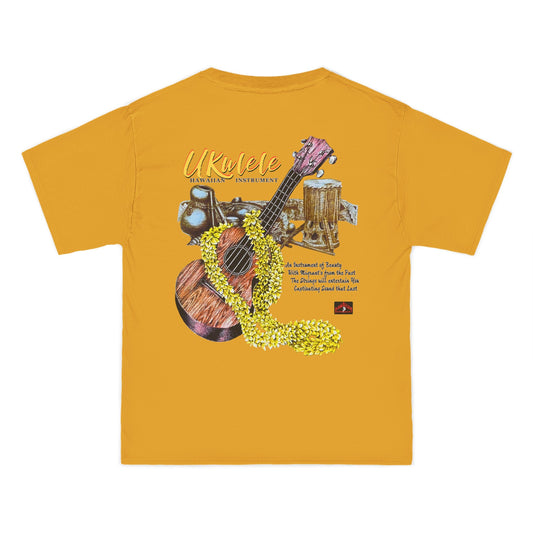 Hawaiian Strength Ukulele Hawaiian Instrument Vintage Design 90s New Print Beefy-T®  Short-Sleeve T-Shirt