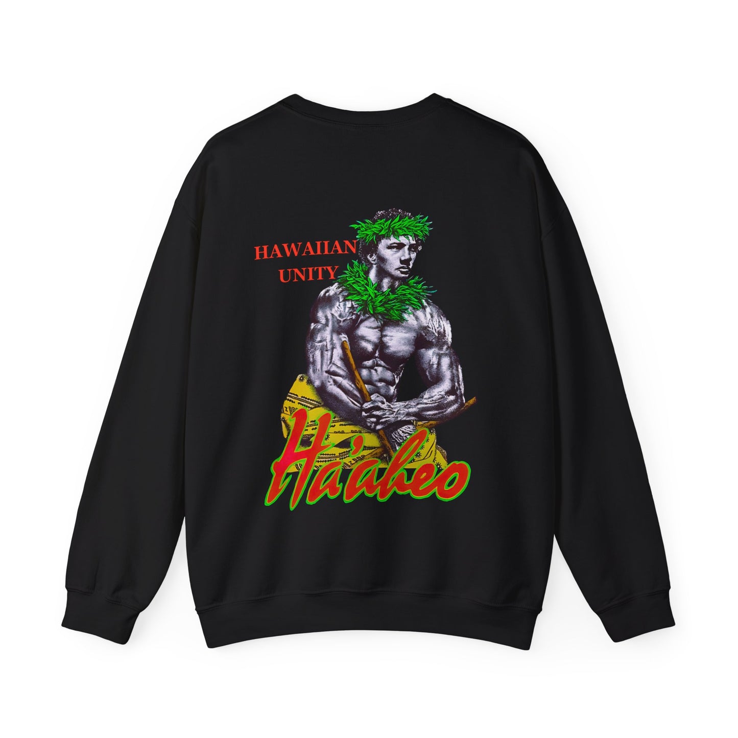 Hawaiian Strength Hawaiian Unity Haakeo Vintage Design 90s New Print Unisex Heavy Blend™ Crewneck Sweatshirt