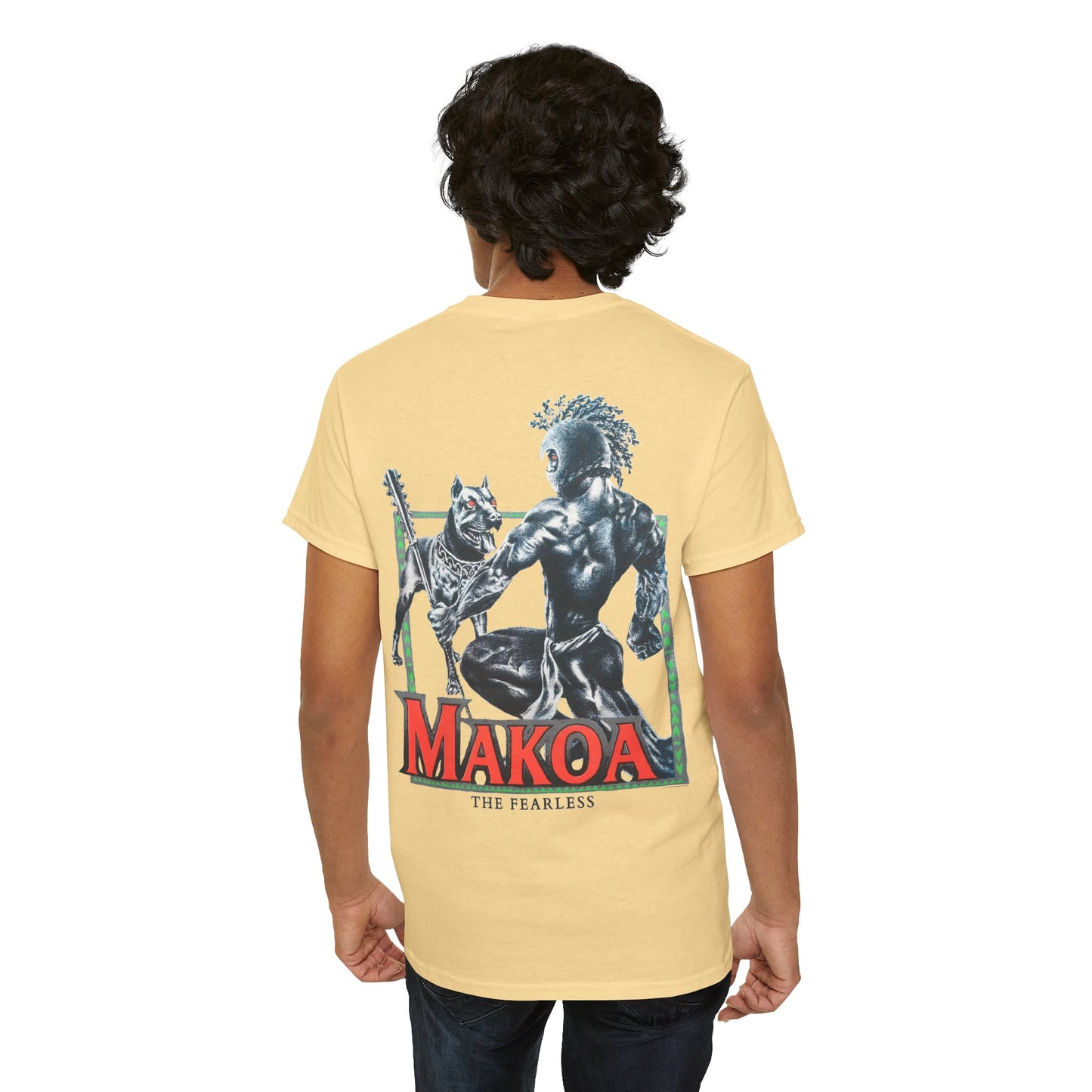 Hawaiian Strength Makoa The Fearless Vintage Design 90s New Print T-shirt Unisex Heavy Cotton Tee