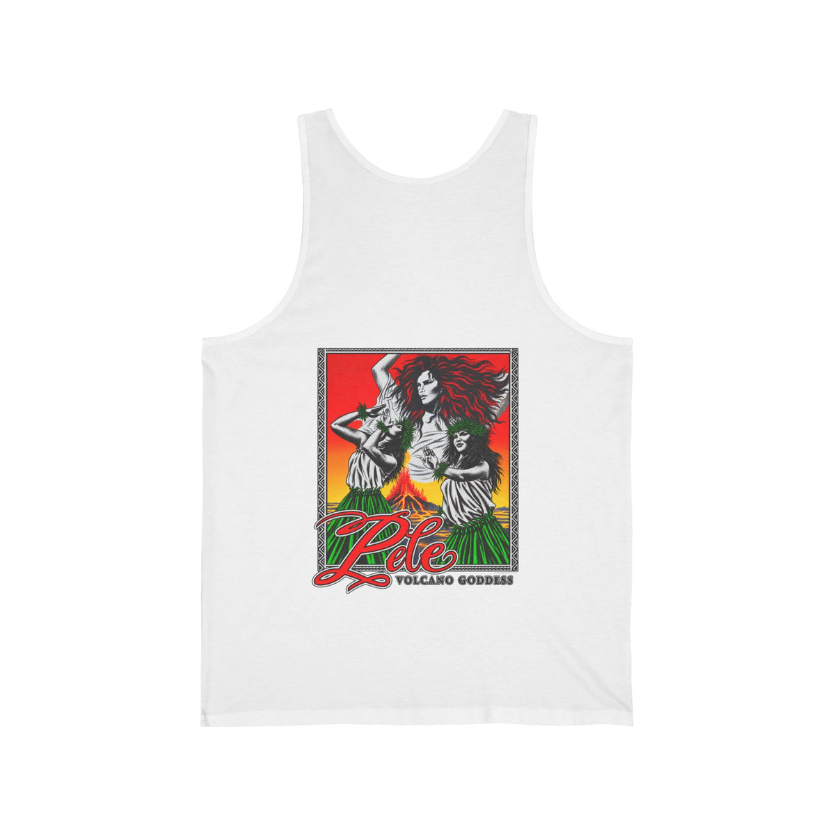 Hawaiian Strength Pele Volcano Goddess Unisex Jersey Tank
