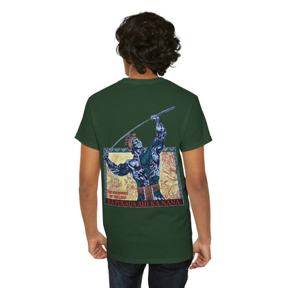 Hawaiian Strength The Champions of the Land Ka Pukaua Ahi Ka Nana Vintage Design 90s New Print Unisex Heavy Cotton Tee