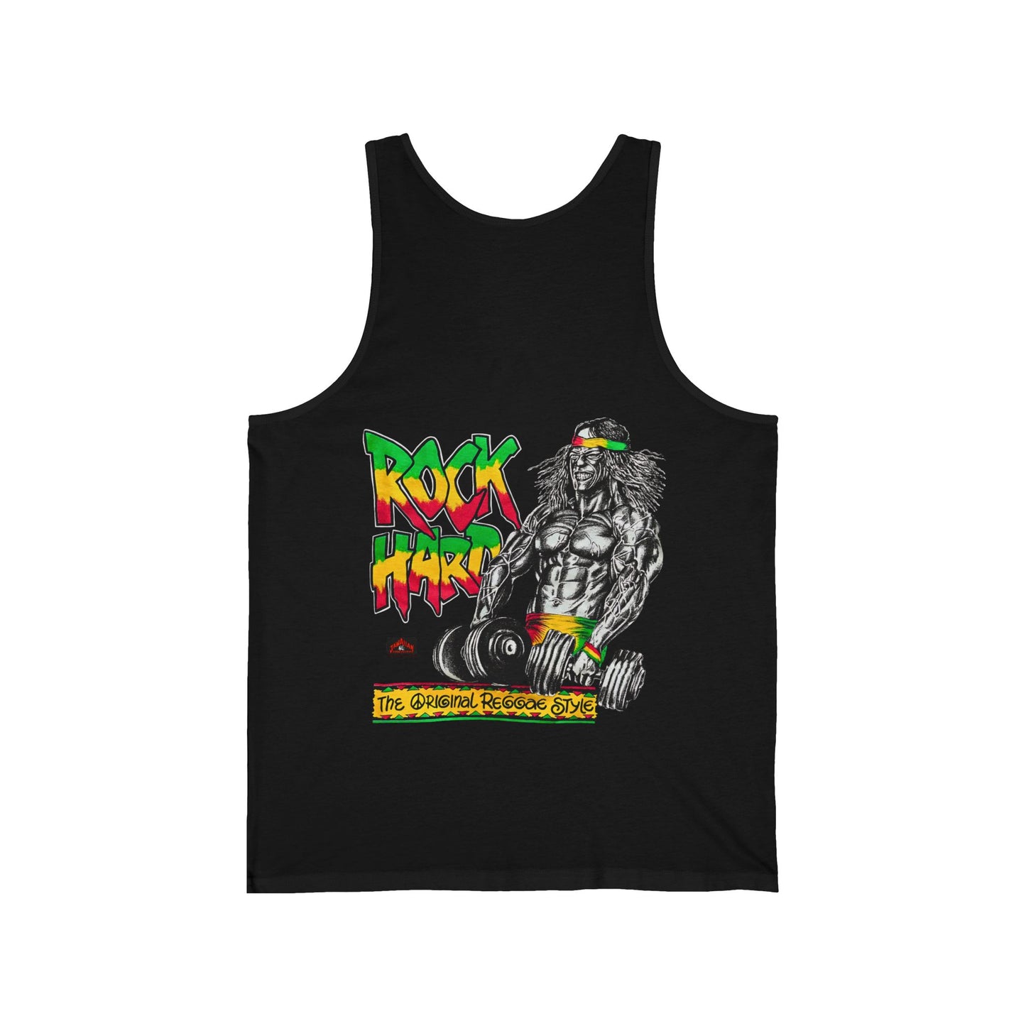 Jawaiian Strength Rock Hard The Original Reggae Style Vintage 90s Design New Print Unisex Jersey Tank