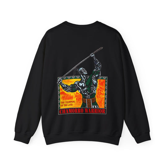 Chamorro Warrior Guam The Champions Of The Land Unisex Heavy Blend™ Crewneck Sweatshirt