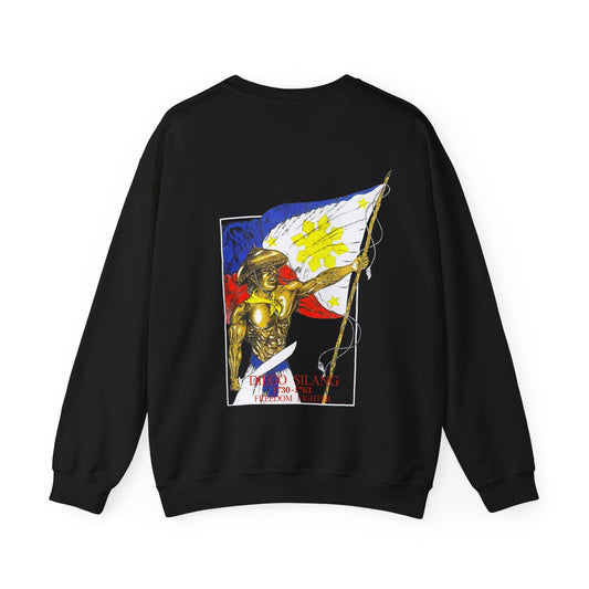 Filipino Strength Diego Silang Freedom Fighter Vintage Design 90s New Print Unisex Heavy Blend™ Crewneck Sweatshirt